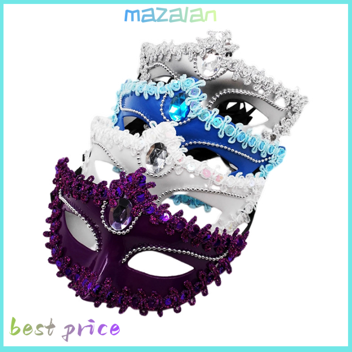หน้ากากฮาโลวีนฮาโลวีนผู้หญิง-mazalan-หน้ากากเจ้าหญิงหลากสีหน้ากากงานปาร์ตี้เซ็กซี่
