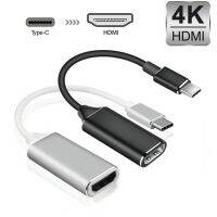 C6471 USB ชนิด C ไปยังสาย HDMI อลูมิเนียมชนิด C เพื่อพอร์ตรับสัญญาณภาพคุณภาพสูงแบบตัวเมีย HTV สายทนทาน USB C 3.1 4K อะแดปเตอร์สำหรับ MacBook/Huawei/Samsung/Netflix