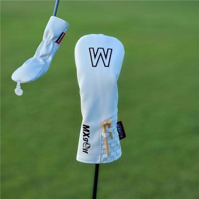 simple-universal-golf-club-headcovers-with-spikes-tee-for-driver-fairway-wood-hybrids-covers-waterproof-pu-leather-protector