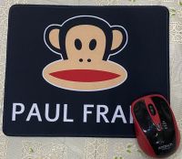 แผ่นรองเม้าส์ หนา นุ่ม น่ารัก น่าใช้ ลาย Paul frank ดำ แผ่นรองเม้าส์ทรงสี่เหลี่ยม ขนาด 21x26 cm