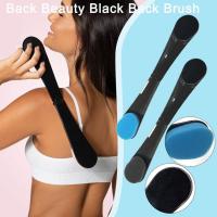 ฟองน้ำอาบน้ำ Back Scrubber Bathing Tool Body Exfoliating Back Scrubber Skin Clean Bath Brush Lotion Applicator Long Handle Tool-SDFU STORE