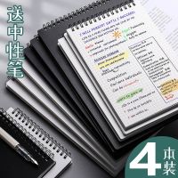 《   CYUCHEN KK 》โน้ตบุ๊ค B5 Upturning Loop Grid Notebook หนา A5 Notepad นักศึกษาแนวนอน Line Blank Grid Notebook