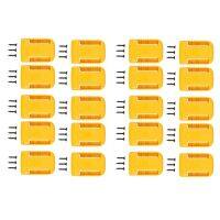 20Packs Battery Holders for Dewalt 20V Mount Dock Fit for 20V 60V MAX Yellow (No Battery)