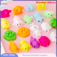 Aokago Kawaii Animal Soft Mochi Fidget ของเล่นต่อต้านความเครียดบรรเทาประสาทสัมผัสของเล่นสำหรับผู้ใหญ่