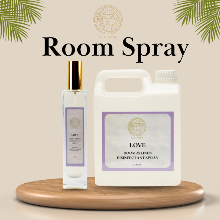 Special Room & Linen Disinfectant Spray 100ml • Feminine Essence • ALL POSH • Eliminate Germs
