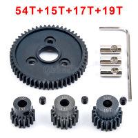 เหล็กโลหะ 54T 0.8 32 Pitch 3956 Spur Gear และ 15T 17T 19T ชุดเกียร์ Pinions สำหรับ TRX Slash 4x4 4WD 2WD VXL Rally VXL Stamp-czechao