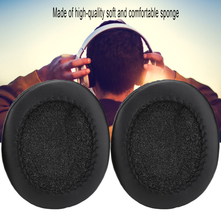 หูฟังแผ่นรองหูฟังเบาะผ้าฝ้ายสำหรับ-sony-mdr-7506-mdr-v6-mdr-cd-900st-เพิ่มประสิทธิภาพเสียงเบสของหูฟัง-ติดตั้งง่าย