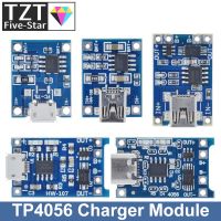 TZT Micro/Type-c USB 5V 1A 18650 TP4056 Lithium Battery Charger Module Charging Board With Protection Dual Functions 1A Li-ion