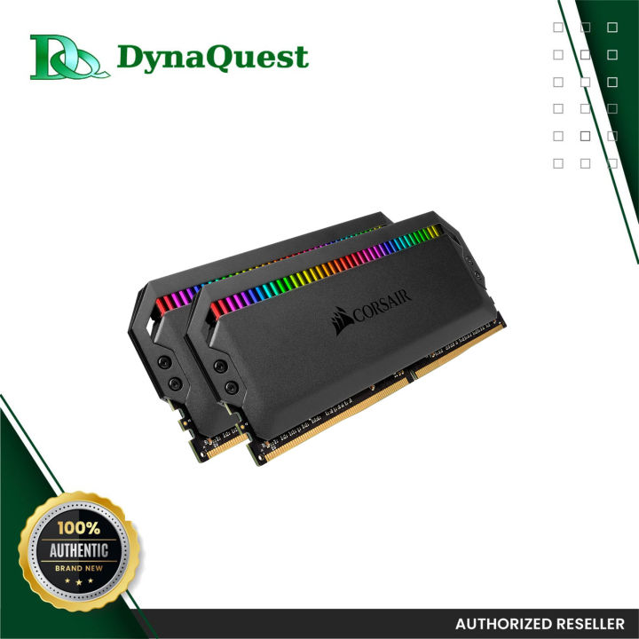 Corsair Dominator Platinum RGB 16GB DDR4 Desktop Memory (Black CMT16GX4M2C3600C18 | White CMT16GX4M2C3600C18W) Lazada PH