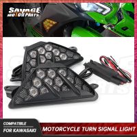 Motorcycle Turn Signal Light For KAWASAKI NINJA 250 300 400 650 1000 1000SX ZX-6R ZX-25R ER-6F EX650 Z1000SX Indicator LED Lamp