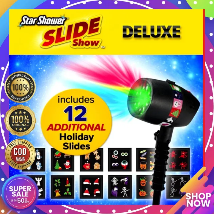 Laser Star Lights Projector Shower Slide Show Galaxy Shower Upgraded