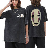 Japanese Anime No Face Man Graphic Printed T Shirts 90S Unisex Manga Casual Tshirt Men Summer Fashion Oversized T-Shirts S-4XL-5XL-6XL