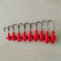 【YF】 10PCS Soft Lure Painted Jig Heads Fishing Hooks  Bait Choose Size 10g 20g 30g 40g 50g 60g