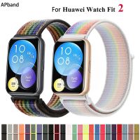 [SOSO 3C accessories] สายไนลอนสำหรับนาฬิกา Huawei Fit 2สาย Smartwatch อุปกรณ์เสริมสายรัดข้อมือสร้อยข้อมือ Correa Fit2 Active