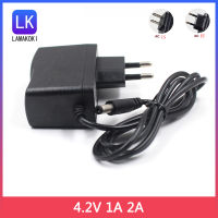 AC 100-240V ถึง DC 4.2 V 2A 1000ma 2000ma อะแดปเตอร์ชาร์จไฟ4.2 V โวลต์สำหรับ18650เลเซอร์ระดับ