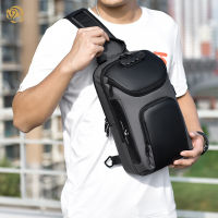 POS Men S Waterproof Chest Pack USB Oxford Crossbody Bag Short Travel Messenger Portable Anti-Theft Multifunctional Male Chest Bag Pack Convenient Storage Bag Satchel Shoulder Bag 【 Fast Delivery】