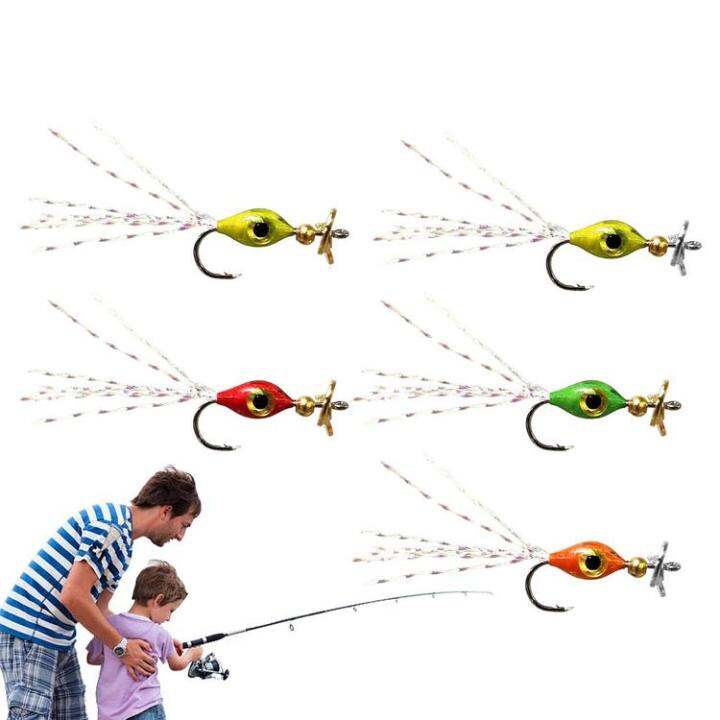 luya-bait-propeller-topwater-bass-bait-lure-with-bright-beard-floating-pencil-wavy-pencil-lure-wobbler-5pcs-water-tractor-rapid-vibration-bait-imaginative