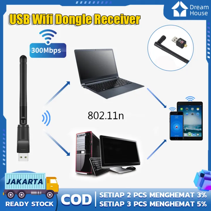 DHT USB Wifi 802.11N Adapter 150Mbps USB Wifi Dongle Wireless Antena