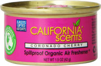 California Scents Spillproof Organic Air Freshener, Cherry, 1.5 Ounce Canister (Pack of 4)