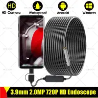 【On Sale】 3.9มิลลิเมตร2.0MP 720จุด HD กล้อง Endoscope USB ประเภท-C OTG ตรวจสอบกันน้ำ Borescope งูที่มีความยืดหยุ่นแข็งสายส่องกล้อง