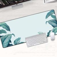 ◐ 90x40/80x30 Mousepad Banana Leaf Pattern Custom XL XXL Computer Notebook Office Game Mouse Pad Non-slip Desk Mat Gaming Mousepad