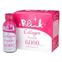 Blink Collagen Peptide 6000mg. บริ๊งค์ คอลลาเจน เปปไทด์ 50มล. x 6ขวด