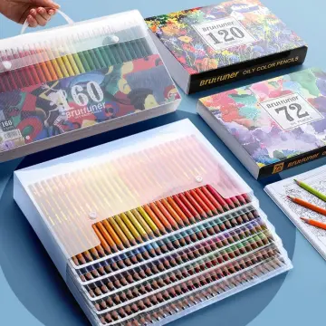 48/72/120/150/180 Professional Oil Color Pencil Set Drawing Colored Pencils  Wood Colour Coloured Pencils Students - Temu Japan