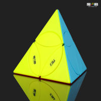 Qiyi Magic Cube Pyramid Speed Cube Stickerless Check Disc Puzzle Magic Cube