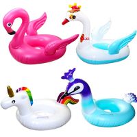 【lz】♨☒✲  Brinquedo de unicórnio flutuante para crianças anel inflável de cisne flamingo para bebês portátil praia piscina água venda imperdível