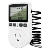 Digital Temperature Controller Outlet,120V Electric Thermostat Outlet Plug 110V for Reptile Terrarium Greenhouse