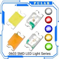 ✕✒☍ 100PCS 0603 SMD LED light emitting Diode bead Blue Red Yellow Green Warm White Orange UV Pink PLR SMD LEDs