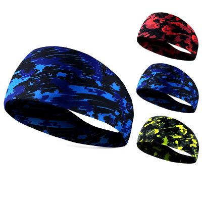 hot【DT】 Absorbent Cycling Sport Sweat Headband Men Sweatband and Hair Bands Safety