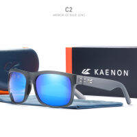 KAENON Outside Polarized Men Sunglasses Square BURNET XL Anti-Glare Sun Glasses TR90 Material Frame 1.1mm Enhanced Lens CE