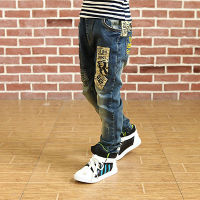 Children clothes boys long style cotton jeans 3-13 Y teenage Autumn spring denim trousers teenage boy trousers casual pants