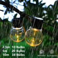 10m LED Outdoor Fairy Christmas Lights Decoration IP68 Garland Garden String Lights G40 Festoon Lighting EU US Plug 110V 220V