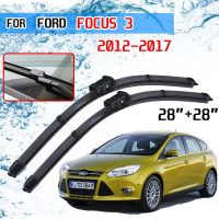 ใบมีดตัดแปรงสำหรับรถยนต์ Ford Focus 3 2012 2013 2014 2015 2016 MK3อุปกรณ์เสริมรถที่ปัดน้ำฝนกระจกหน้ารถหน้าใบมีดตัดแปรง