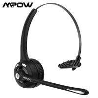 【FCL】♂  Office Headset Upgraded Bluetooth 5.0 Headphone with Rotatable Noise Cancelling Mic for Driver