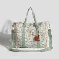 hot！【DT】☼❀✠  MILANCEL New Mummy Stitching Floral Tote Mom Storage Handbag