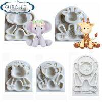 6URONGII ลิงยีราฟช้างม้าลาย แม่พิมพ์คัพเค้ก Sugarcraft ค่ะ สัตว์สัตว์สัตว์ เครื่องมือเรซิน ใช้ซ้ำได้ ซิลิโคนทำจากซิลิโคน แม่พิมพ์เค้กน้ำตาล ฮาโลวีน