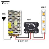 ✚ LED Dimming Dimmers DC 12V 24V LED Dimmer Switch 30A 360W Voltage Regulator Adjustable Controller For LED Strip Light Lamp