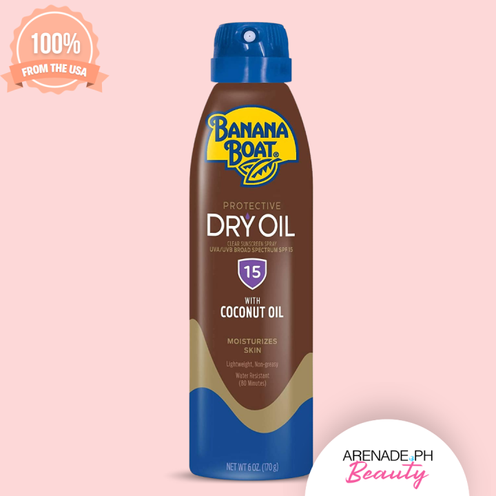 Banana Boat Protective Dry Oil Clear Sunscreen Spray SPF 15 with
