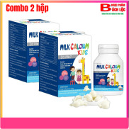 Combo 2 Hộp Viên Uống Milk Calcium Kids D3 MK7 Cung Cấp Canxi Và Vitamin D