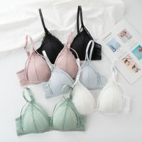 【YP】 Sutiã de renda floral para mulher lingerie volta profundo v bralette fio livre fina roupa interior push up sutiã feminino