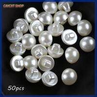 CAYCXT SHOP 50PCS 10mm DIY เห็ด งานฝีมือ เสื้อผ้าเครื่องแต่งกายอุปกรณ์เสริม กระดุมมุก เย็บผ้า สมุดภาพ