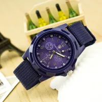 {Miracle Watch Store} Swisi กองทัพทหารนาฬิกาผู้ชายสายไนลอนสบายๆเจนีวาอนาล็อกควอตซ์นาฬิกาข้อมือชายนาฬิกา Relógio Masculino M Ontre H Omme