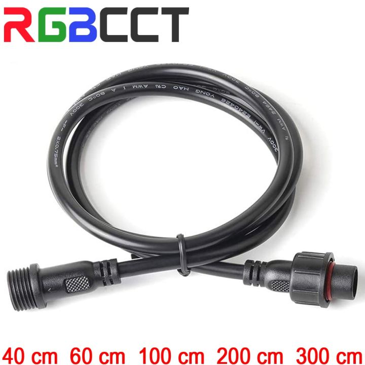 2pin-3pin-4pin-5pin-dc-led-strip-light-extension-cable-connector-male-to-female-waterproof-ip67-40cm-60cm-100cm-200cm-300cm-watering-systems-garden-ho