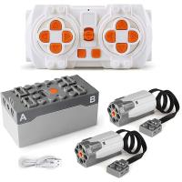 1Set Power Function Motor App Remote Control Programming 2 Meduim Moter Set DIY Creative Building Block for Children