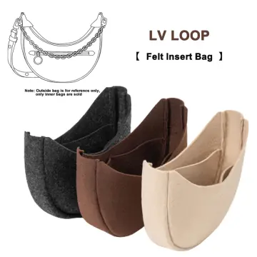 For LV Loop Make up Organizer Felt Cloth Handbag Insert Bag Travel Inner  Purse Portable Cosmetic Bags