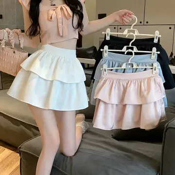 Shop Korean Ruffles Skirt Women with great discounts and prices