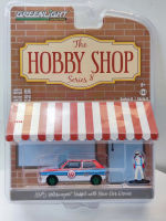 A1:64 1975 VW Rabbit Hobby Store 8 Volkswagen Rabbit Green Machine Collection Of Car ModelsM